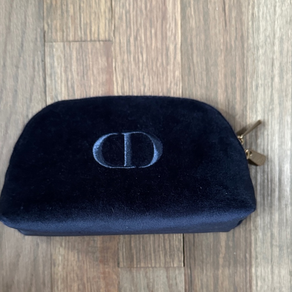 Dior Navy Cosmetic Bag Like New